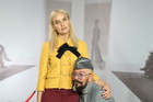 Joanna Horodyńska i Tomasz Jacyków na planie programu Gwiazdy na dywaniku
