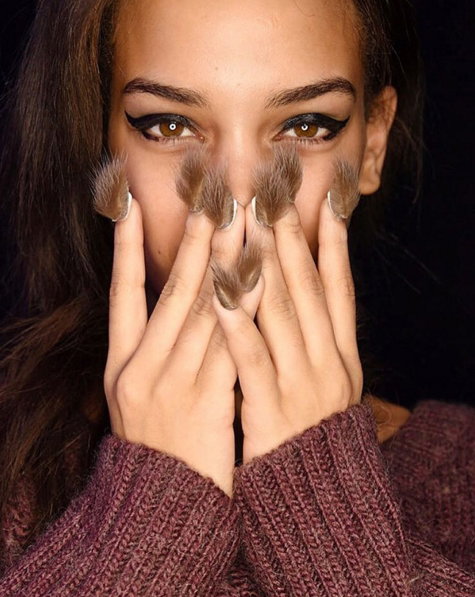 Futrzane paznokcie - #furrynails