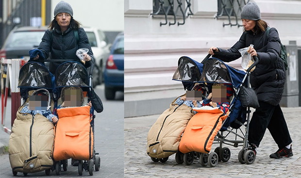 Barbara Sienkiewicz z dziećmi