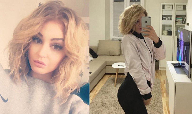 Honorata Skarbek i jej blond fryzura