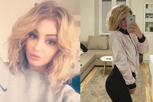 Honorata Skarbek i jej blond fryzura