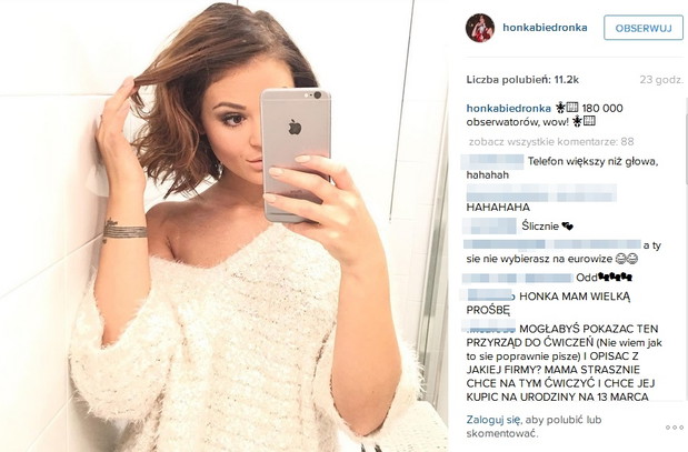 Honorata Skarbek i krótkie cięcie