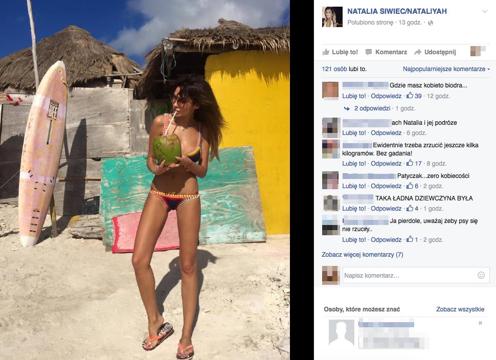 Natalia Siwiec na wakacjach