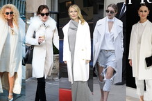 Trend: białe płaszcze - Magda Gessler, Dakota Johnson, Gwyneth Paltrow, Gigi Hadid, Olga Kurylenko