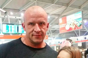 Tomasz Oświeciński z córką Mają