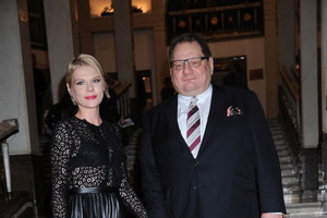 Ryszard Kalisz z żoną Dominiką na rozdaniu Paszportów Polityki