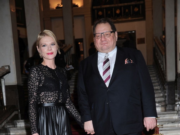Ryszard Kalisz z żoną Dominiką na rozdaniu Paszportów Polityki