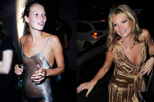 Kate Moss 1993 i 2013