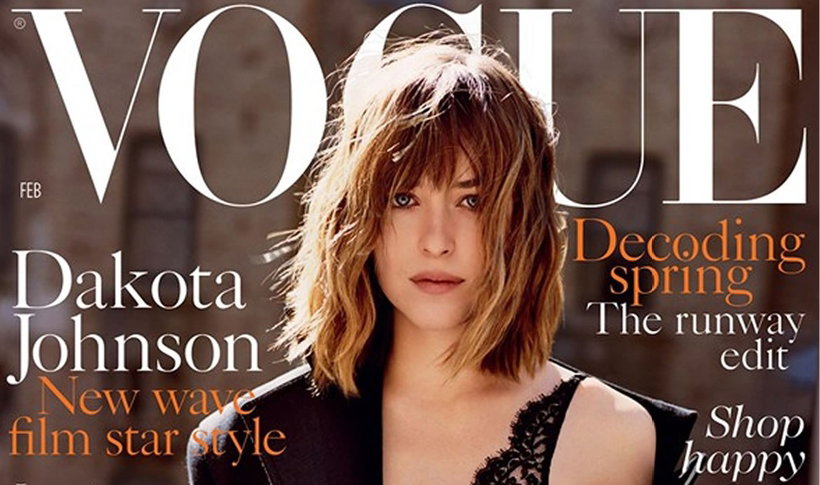 Dakota Johnson na okładce brytyjskiego Vogue'a
