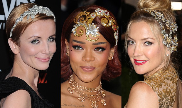 Katarzyna Zielińska, Rihanna, Kate Hudson - modne błyszczące opaski