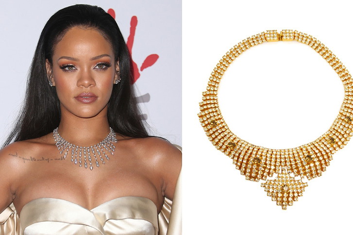 Rihanna, naszyjniki w rozmiarze XXL