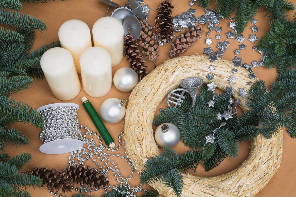 świąteczny świecznik