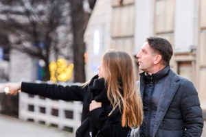 Tomasz Lis z córką, Igą Lis