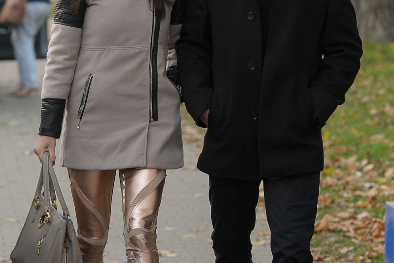 Agnieszka Radwańska i jej partner - Dawid Celt na spacerze