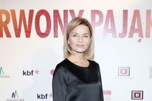 Małgorzata Foremniak na premierze "Czerwonego pająka"
