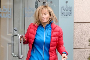 Małgorzata Foremniak na spacerze