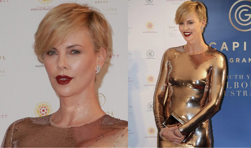 Charlize Theron na imprezie w Hong Kongu