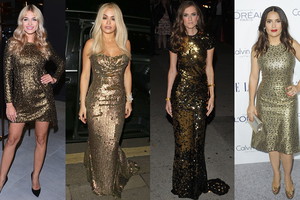 Rozalia Mancewicz, Rita Ora, Salma Hayek i Allison Williams