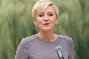 Agata Duda na Narodowym Czytani "Lalki"