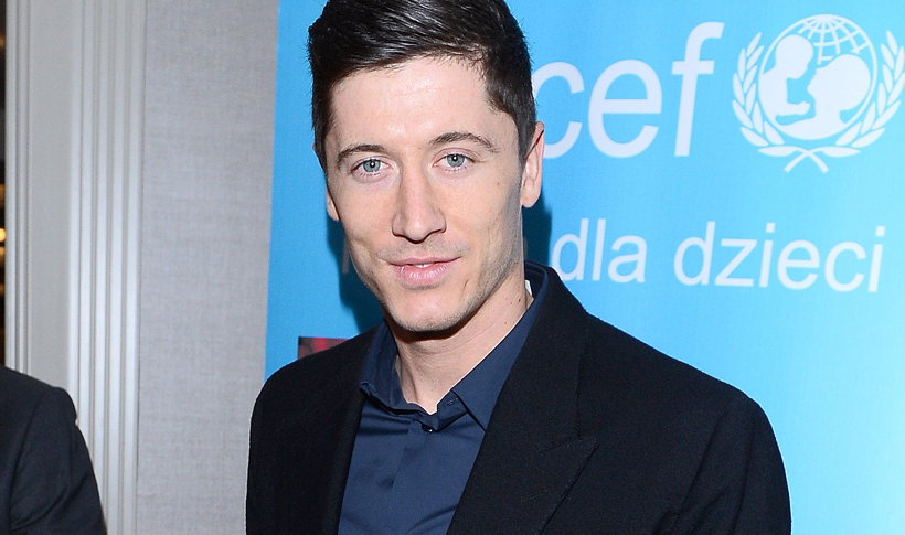 Robert Lewandowski reklamuje garnitury Giorgio Armani