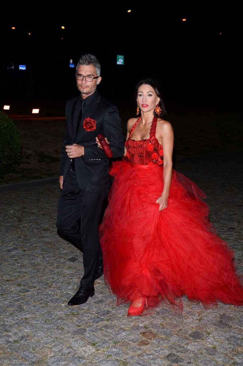 Justyna Steczkowska i Maciej Myszkowski na balu fundacji "TVN nie jesteś sam"
