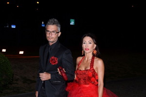 Justyna Steczkowska i Maciej Myszkowski na balu fundacji "TVN nie jesteś sam"