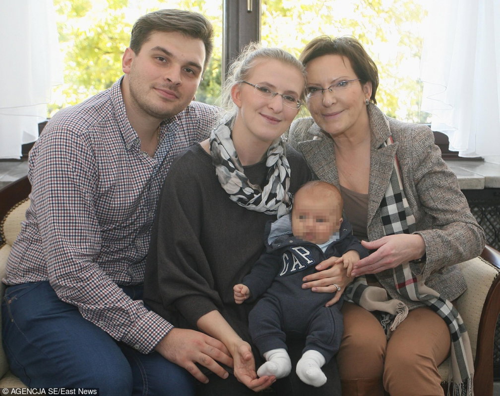 Ewa Kopacz z rodziną