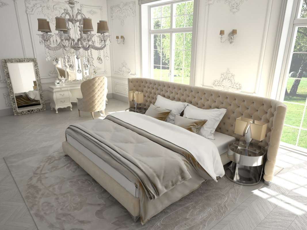 Sypialnia glamour