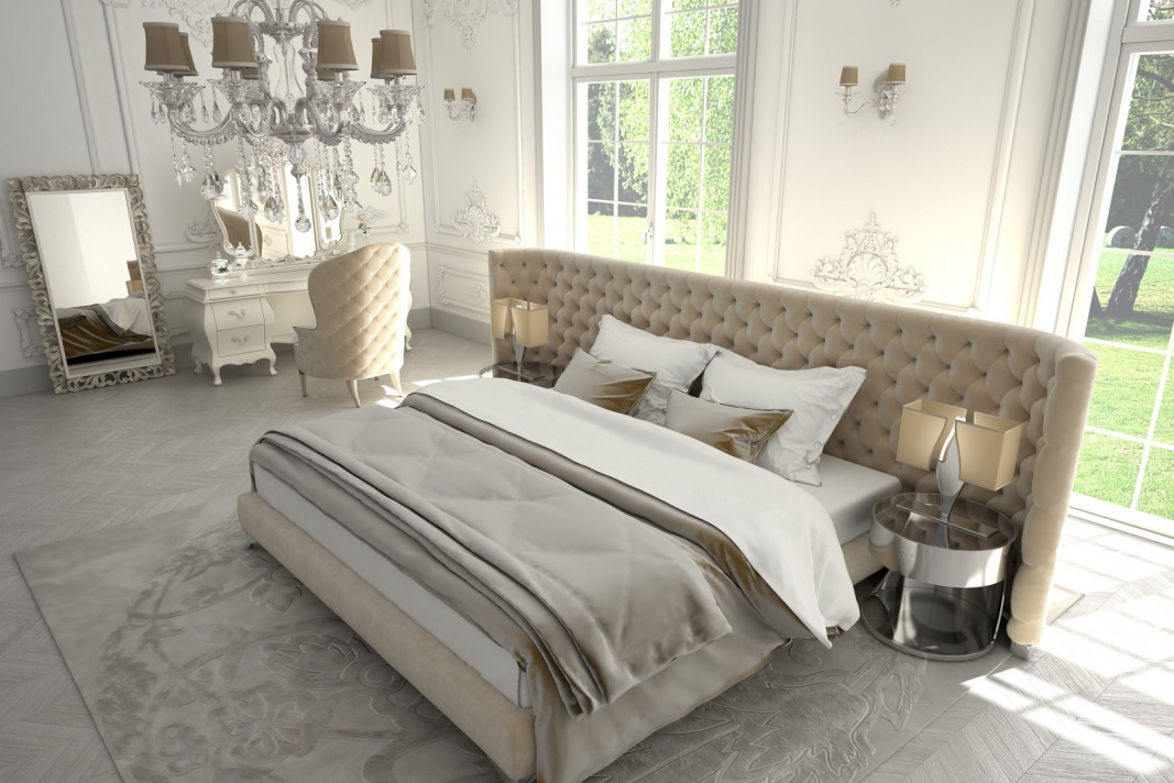 Sypialnia glamour