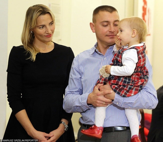 Sylwia Gruchała z mężem Markiem Bączkiem