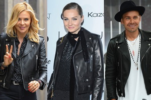 Maja Sablewska, Małgorzata Socha, Dawid Woliński w kurtce marki Saint Laurent