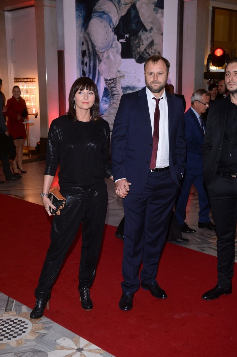 Ilona Wrońska i Leszek Lichota na czerwonym dywanie