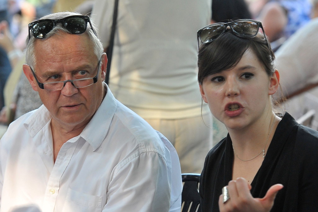 marek kondrat z żoną antoniną turnau w okularach