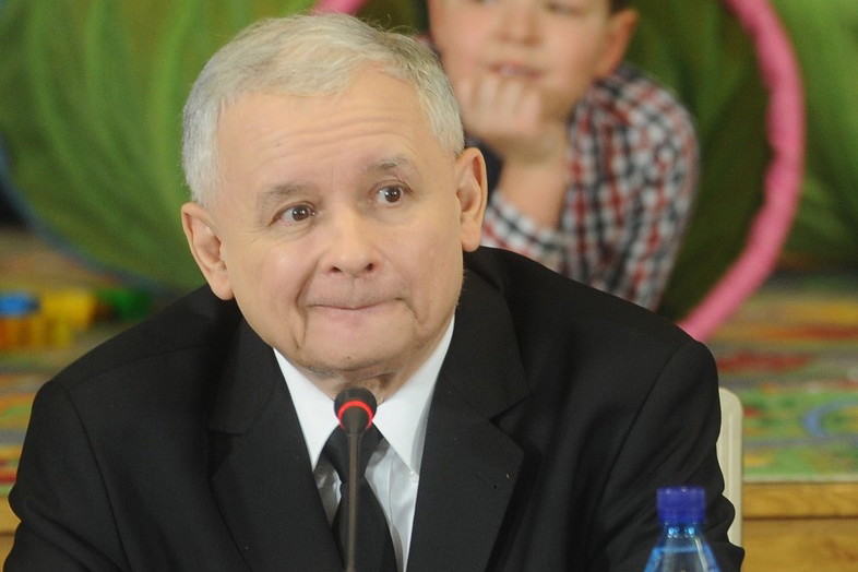 Jarosław Kaczyński na konferencji w sprawie dzieci
