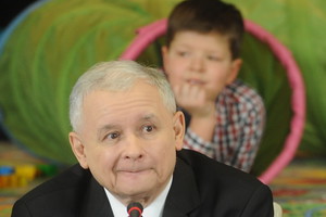 Jarosław Kaczyński na konferencji w sprawie dzieci