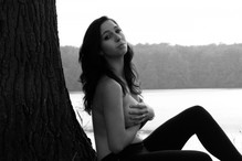 Kobieta topless