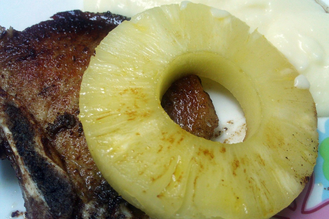 schabowy i ananas
