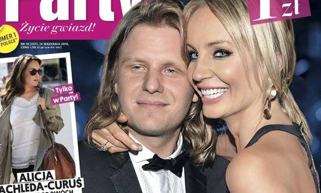 Agnieszka Szulim i Piotr Woźniak Starak na okładce "Party"