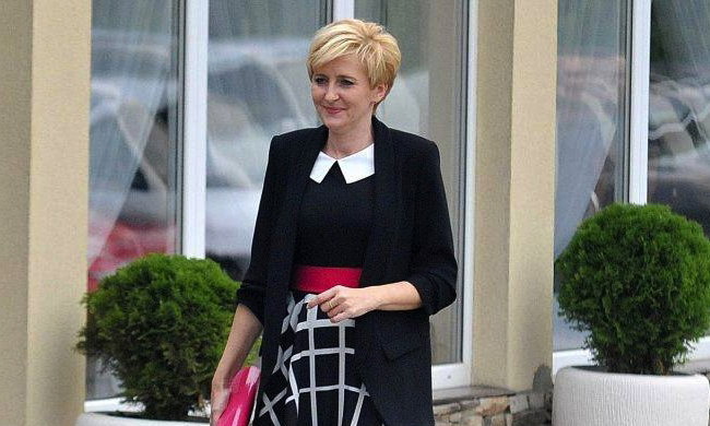 Agata Duda, sukienka Teresy Kopias