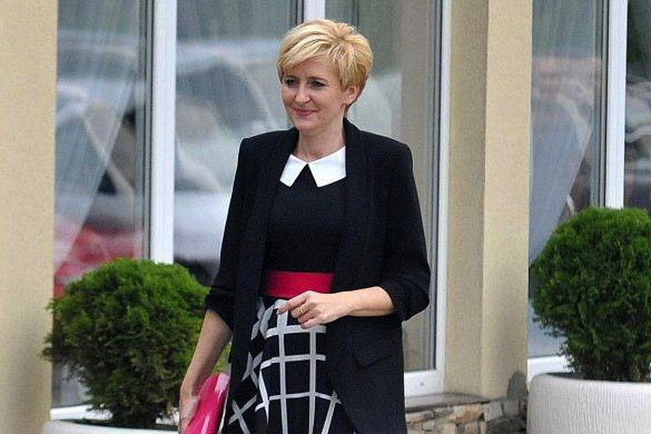 Agata Duda, sukienka Teresy Kopias