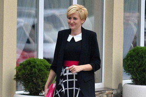 Agata Duda, sukienka Teresy Kopias