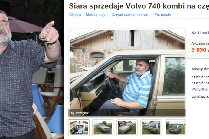 Janusz Rewiński licytuje auto - chcesz auto Siary?