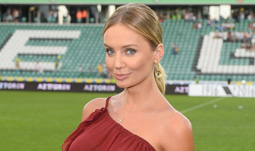 Agnieszka Szulim, mecz gwiazd TVN kontra TVP 2015