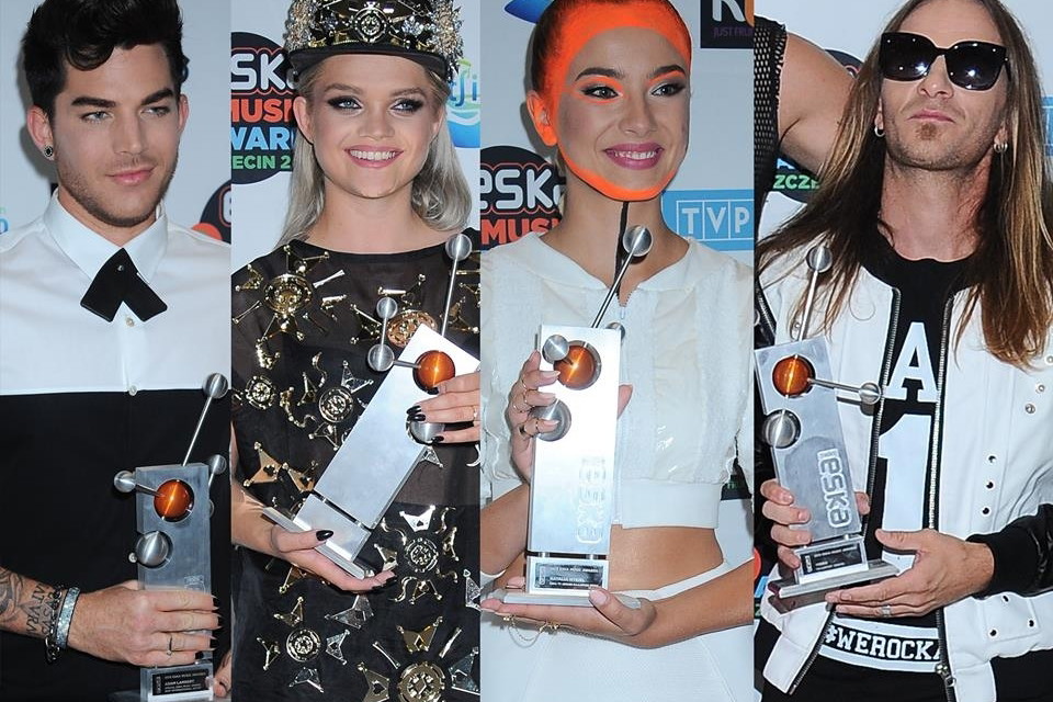 Eska Music Awards 2015 zwyciężcy Adam Lambert, Margaret, Natalia Nykiel, Video