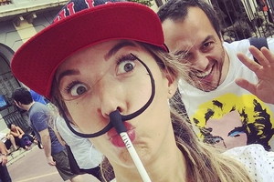Ewa Chodakowska i Lefteris Kavoukis w Barcelonie zdjęcia