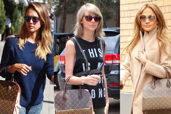 Gwiazdy kochają torebki Louis Vuitton - Jessica Alba, Taylor Swift, Jennifer Lopez,