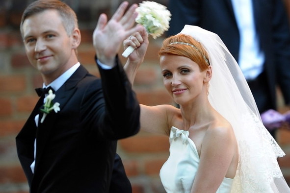 Katarzyna Zielińska i Wojciech Domański obchodzą 2. rocznicę ślubu