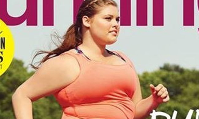 Modelka plus size na okładce magazynu