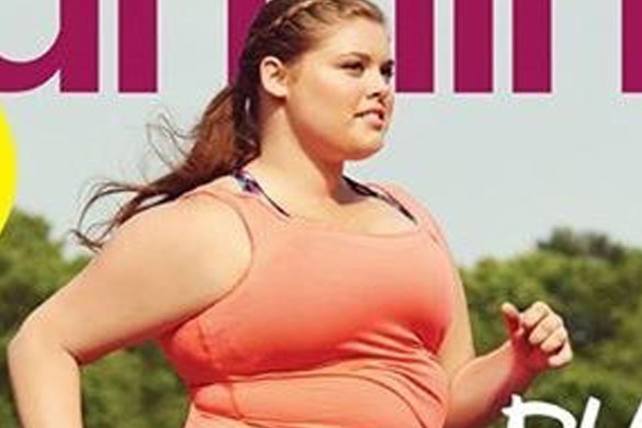 Modelka plus size na okładce magazynu