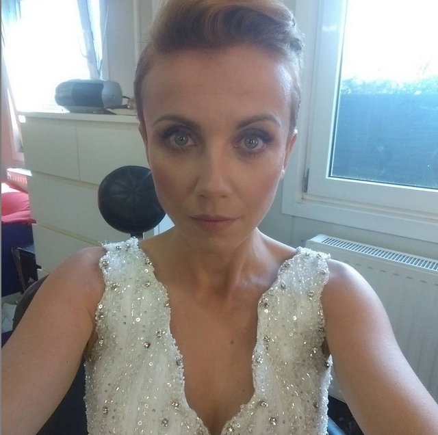 Katarzyna Zielińska w sukni ślubnej Barwy Szczęścia